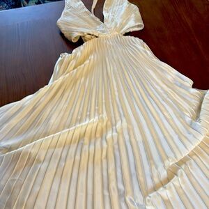 Abercrombie XL Cream ankle length dress